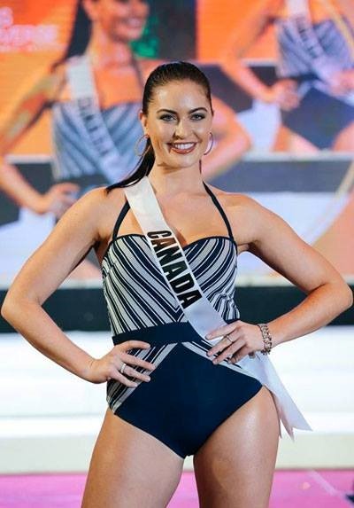 Thi sinh Miss Universe 2016 lo eo to, dui tho khi dien ao tam-Hinh-2